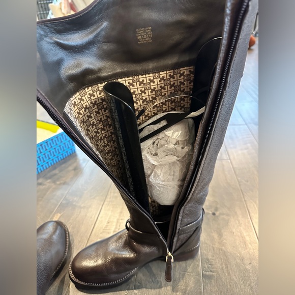 Tory Burch Teresa Riding Boot - Tumbled Leather - Picture 5 of 7